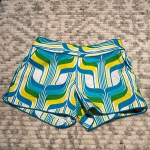 Elizabeth McKay colorful shorts